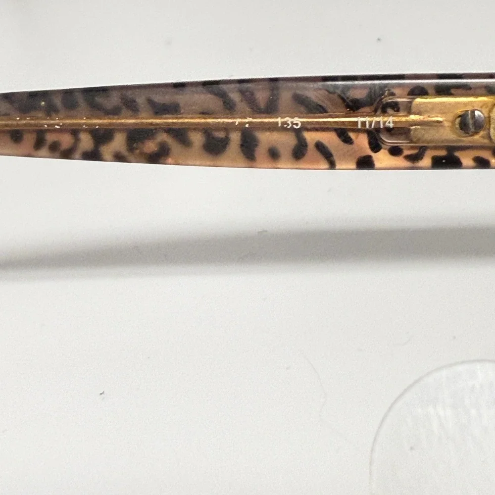 Bebe Brown‎ Tortoise Shell Eyeglasses Frames Women Rhinestone Accents 135 11/14